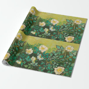 Papel De Regalo Vincent Van Gogh Rosas Silvestres Arte Fino