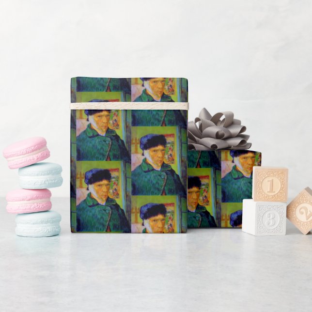 Papel De Regalo Vincent van Gogh Self Retrato Bandaged Ear Art (Baby Shower)