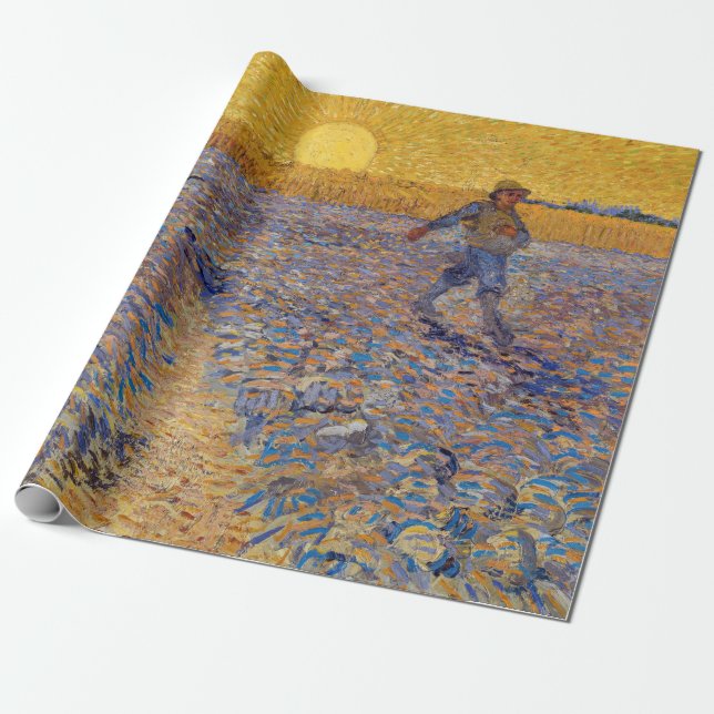 Papel De Regalo Vincent van Gogh - Sower with Setting Sun (Desenrollado)