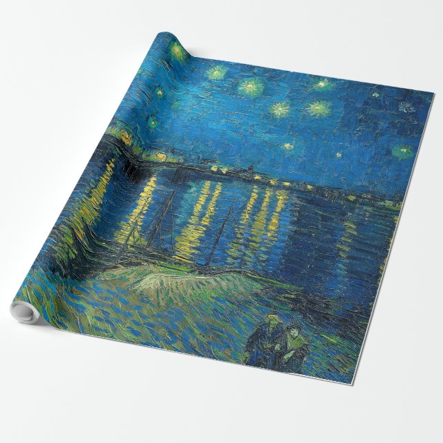 Papel De Regalo Vincent Van Gogh Starry Night Over the Rhone (Desenrollado)