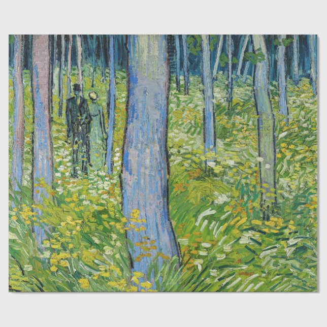Papel De Regalo Vincent van Gogh - Subcrecimiento con dos figuras (Superficie plana)