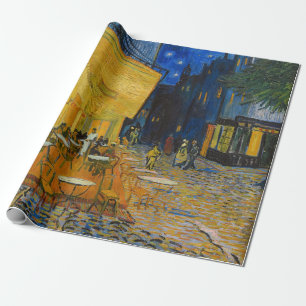 Papel De Regalo Vincent van Gogh - Terraza del Café por la Noche