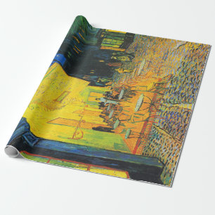 Papel De Regalo Vincent Van Gogh Terraza del Café por la Noche Art