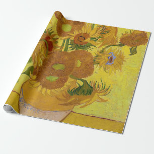 Papel De Regalo Vincent van Gogh - Vase con quince girasoles