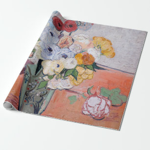Papel De Regalo Vincent van Gogh - Vase con Rosas y anemones