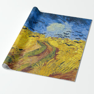 Papel De Regalo Vincent van Gogh - Wheatfield con cuervos