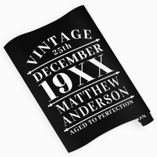 Papel De Regalo Viñeta personalizada de edad avanzada