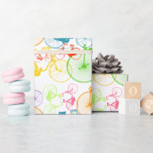 Viñeta Retro Azul Verde Rojo Naranja Amarillo