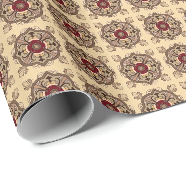 Papel De Regalo Vino de chocolate (Esquina del rollo)