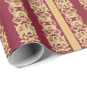 Papel De Regalo Vino Dorado