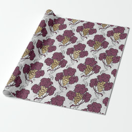 Papel De Regalo Vino Tinto Burdeos Vintage París y Grunge Dorado