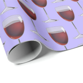 Papel De Regalo vino tinto en morado