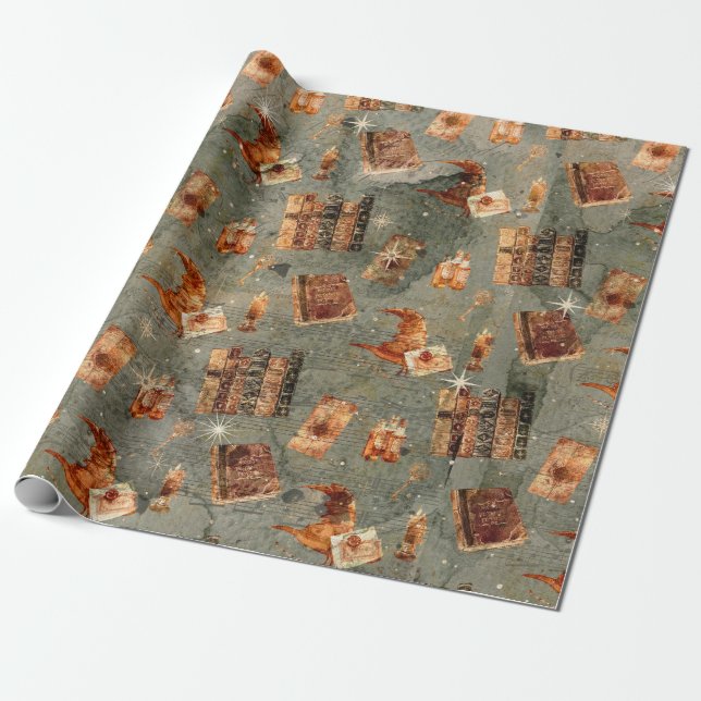 Papel De Regalo Vintage All Magical (Desenrollado)