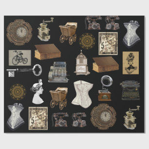 Papel De Regalo Vintage, antiguo y clásico