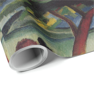 Papel De Regalo Vintage August Macke Walkers At Lake