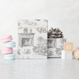 Papel De Regalo Vintage Black Winter Seamless Pattern Holiday