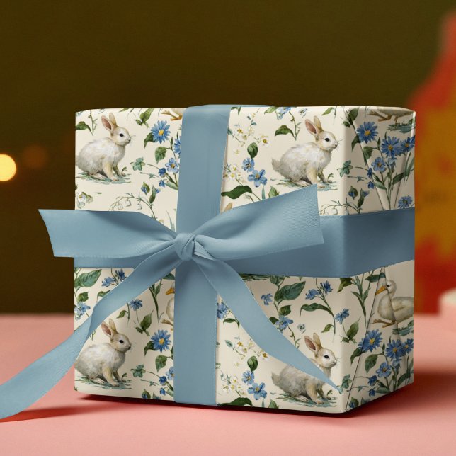 Papel De Regalo Vintage Bunnies | Easter Wrapping Paper (Subido por el creador)