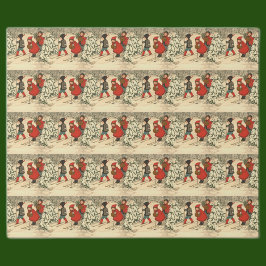 Papel De Regalo Vintage Children Skiing