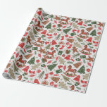 Papel De Regalo Vintage Christmas<br><div class="desc">Vintage Christmas</div>