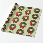 Papel De Regalo Vintage Christmas<br><div class="desc">Una mirada nostálgica a los Navidades de décadas pasadas.</div>