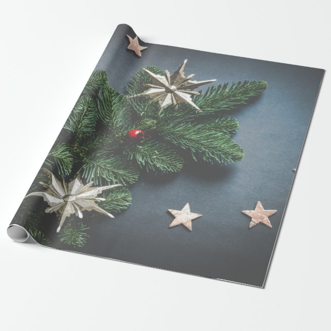 Papel De Regalo Vintage Christmas (Desenrollado)