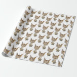 Papel De Regalo Vintage Christmas Angel Holiday Religioso<br><div class="desc">Este bello ángel vintage tiene alas doradas y lleva túnicas de color azul,  blanco y oro.  Perfecto para las vacaciones Navidades.</div>