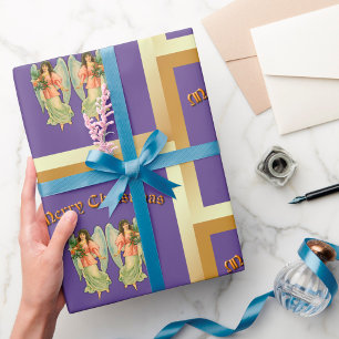 Papel De Regalo Vintage Christmas Angels
