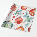 Papel De Regalo Vintage Christmas Ball Collection<br><div class="desc">La colección Vintage Christmas Ball envuelve tus regalos con nostalgia con adornos navideños retro en suaves tonos pastel. Este delicado diseño le da un toque de encanto a las vacaciones,  perfecto para añadir calidez y tradición a sus celebraciones festivas.</div>