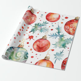 Papel De Regalo Vintage Christmas Ball Collection
