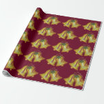 Papel De Regalo Vintage Christmas Bells Gift Wraping Paper<br><div class="desc">Las campanas clásicas de los Navidades decoran este papel festivo de envolvimiento. Este clásico papel de envoltura es genial para hombres o mujeres,  Navidades,  etc...  El diseño es de arte original.</div>