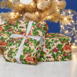 Papel De Regalo Vintage Christmas Birds Holly Faux Gold Pattern<br><div class="desc">Este patrón muestra pájaros sentados en las ramas de holly con nieve y con un contorno y líneas de Relieve metalizado de imitación de oro decorativas sobre un fondo dorado rosa claro. Puede cambiar el color de fondo haciendo clic en el botón "Personalizar" y, a continuación, en la inscripción "Haga...</div>