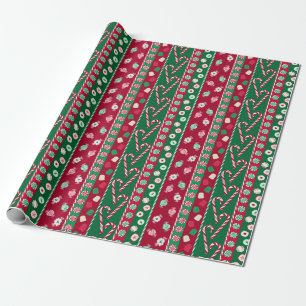 Papel De Regalo Vintage Christmas Candies