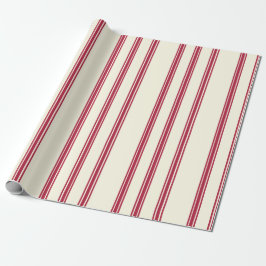 Papel De Regalo Vintage Christmas Candy Cane Wrapping Paper