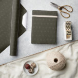 Papel De Regalo Vintage Christmas | Cedar Floral | Verde oscuro<br><div class="desc">Este diseño es de mi Colección de Navidades original pero está disponible en rollos para diseños individuales.</div>