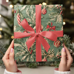 Papel De Regalo Vintage Christmas Green & Red<br><div class="desc">Trae alegría navideña clásica a tus regalos con este papel de envolvimiento verde y rojo del patrón de Navidad vintage. Este nostálgico diseño presenta un alegre motivo "Titiweet", lleno de íconos de vacaciones de inspiración vintage en festivos tonos verdes y rojos. Perfecto para añadir un toque retro a las celebraciones...</div>
