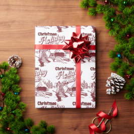 Papel De Regalo Vintage Christmas Holiday 