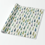 Papel De Regalo Vintage Christmas Holiday Tree<br><div class="desc">Este es el papel de envoltura del Árbol de Navidad Vintage. Este es un regalo personalizado para todas las ocasiones.</div>