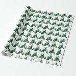Papel De Regalo Vintage Christmas Holiday Tree<br><div class="desc">Este es el papel de envoltura del Árbol de Navidad Vintage. Este es un regalo personalizado para todas las ocasiones.</div>