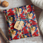 Papel De Regalo Vintage Christmas lámpara de vela purpurina rojo c<br><div class="desc">Vintage lámpara de vela de Navidad purpurina rojo chica papel de envoltura. Vintage diseño retro purpurinoso lindo. Perfecto para coleccionistas vintage o para envolver regalos en temporada de vacaciones para familia y amigos. Para ser más especial, está adornado con un bonito purpurina de imitación. Este diseño también se puede transferir...</div>