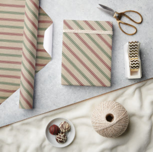 Papel De Regalo Vintage Christmas Plaid Wrapping Paper