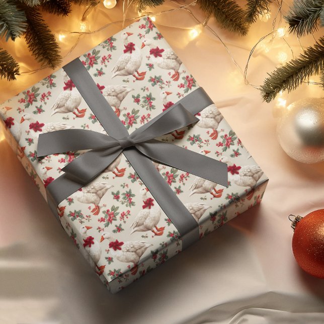 Papel De Regalo Vintage Christmas Silly Goose (Subido por el creador)