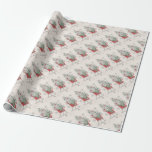 Papel De Regalo Vintage Christmas Sleigh<br><div class="desc">Imagen de bonito Vintage Christmas Sleigh.</div>