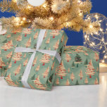 Papel De Regalo Vintage Christmas Tree Pattern Retro Festive Chequ<br><div class="desc">Añade un toque nostálgico a tu temporada de vacaciones con este vintage patrón de árbol de Navidad en verde de menta y rojo. Los árboles de inspiración retro y caprichosos están salpicados de alegría festiva, perfecto para envolver regalos y traer un encanto de vacaciones intemporal a sus celebraciones. Este diseño...</div>