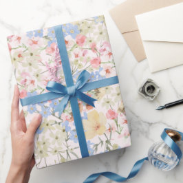 Papel De Regalo Vintage Colorful Floral Print