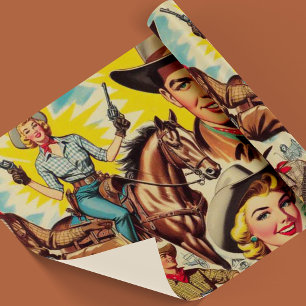 Papel De Regalo Vintage Country Seamless Ilustracion