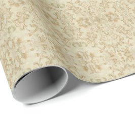 Papel De Regalo Vintage Creams Floral Gift Wrapping Paper