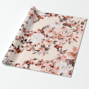 Papel De Regalo Vintage de color de agua sin costura, marrón 