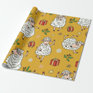 Papel De Regalo vintage de fondo ovino