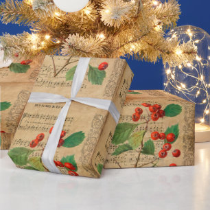 Papel De Regalo Vintage Ephemera Navidades