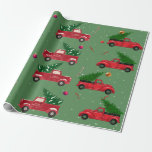 Papel De Regalo Vintage Festial Fala Christmas Tree Van Gift<br><div class="desc">Añada un toque de encanto retro a su regalo de vacaciones con nuestro Vintage Festive Fala Christmas Tree Van Gift Wrapping. Este exclusivo envoltorio de regalo presenta un diseño nostálgico inspirado en una furgoneta vintage adornada con un árbol de Navidad festivo. El patrón retro de los árboles de Navidad jovial...</div>